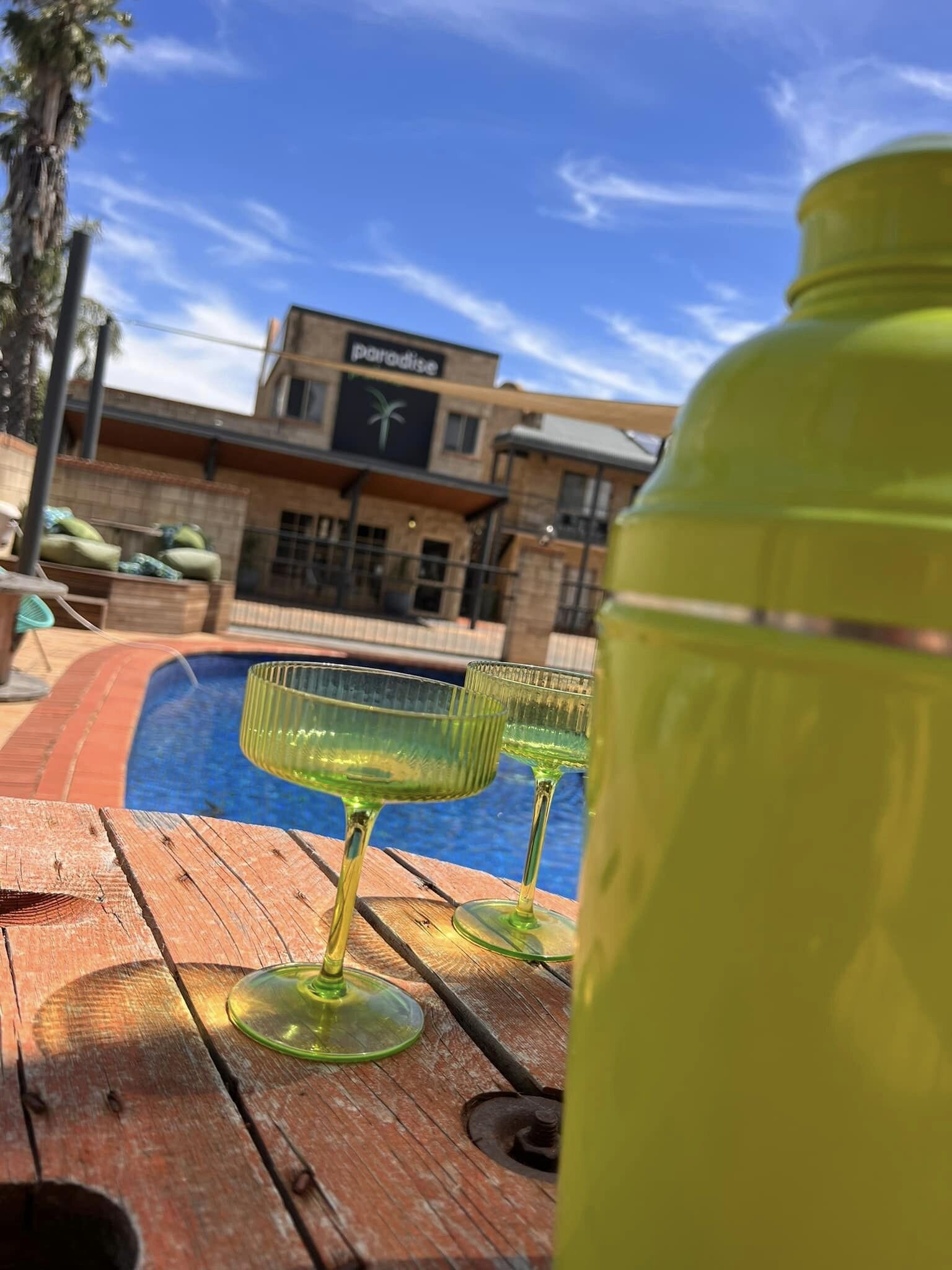 Mulwala Paradise Palms Motel-泳池