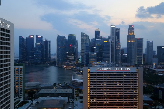 新加坡滨海湾康莱德酒店-酒店景观