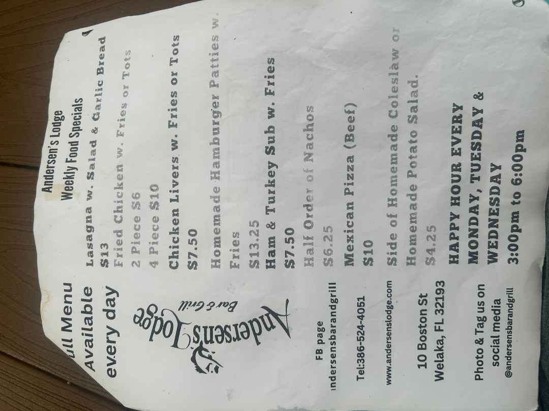 Andersen's Bar & Grill主图