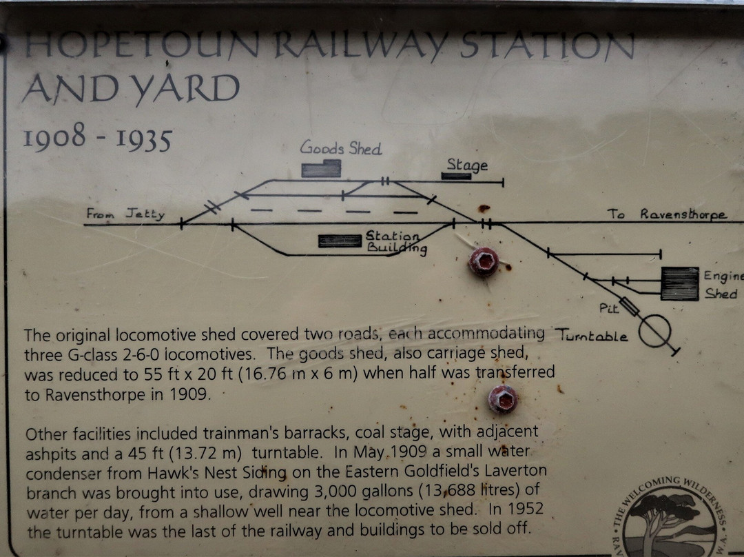 Hopetoun - Ravensthorpe Railway Heritage Walk