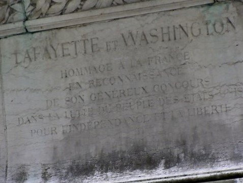 Le monument a Washington et La Fayette-巴黎必去景点