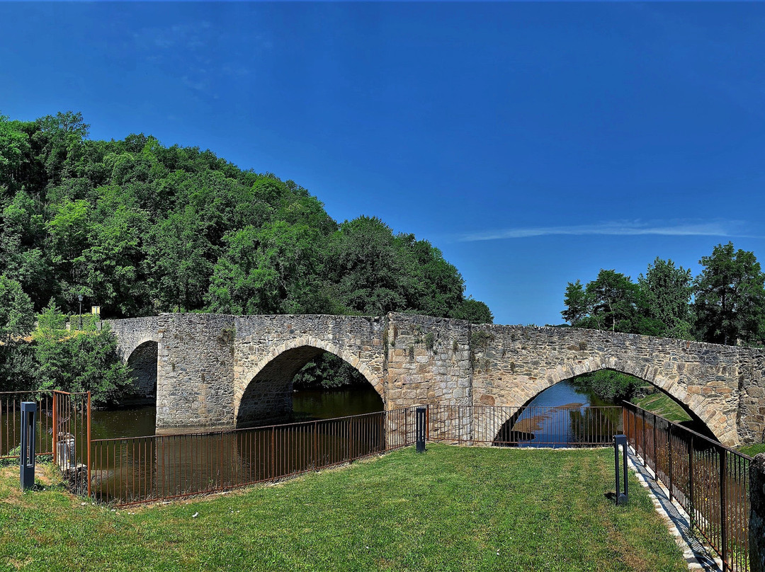 Vieux pont sur la Briance à Solignac景点图片