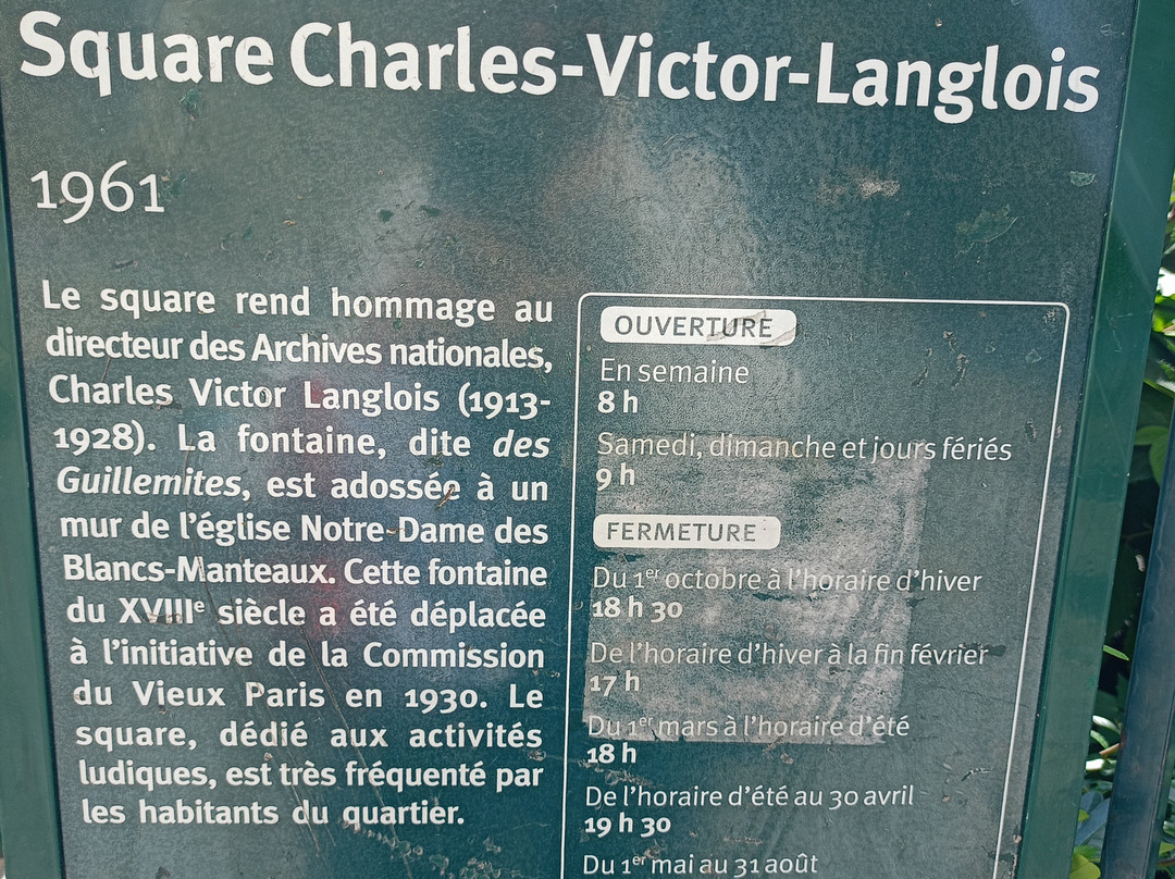 Square Charles Victor Langlois-巴黎必去景点