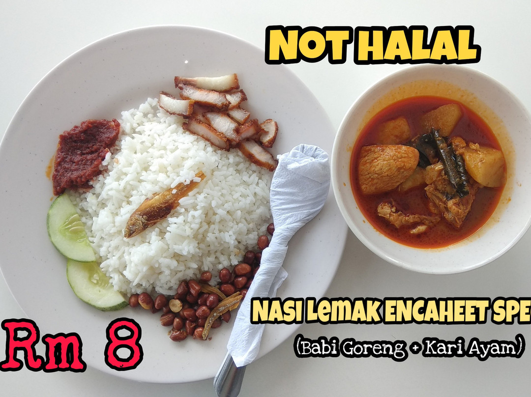Nasi Lemak Babi (Pork) Encaheet