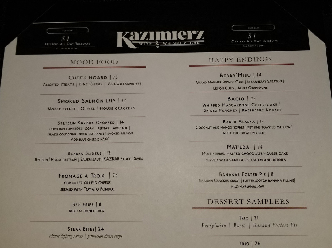 Kazimierz Wine & Whiskey Bar-斯科茨代尔必去景点