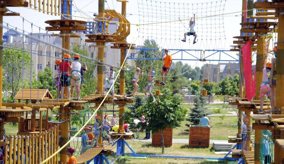 Rope Park on Troyeshhine-基辅必去景点