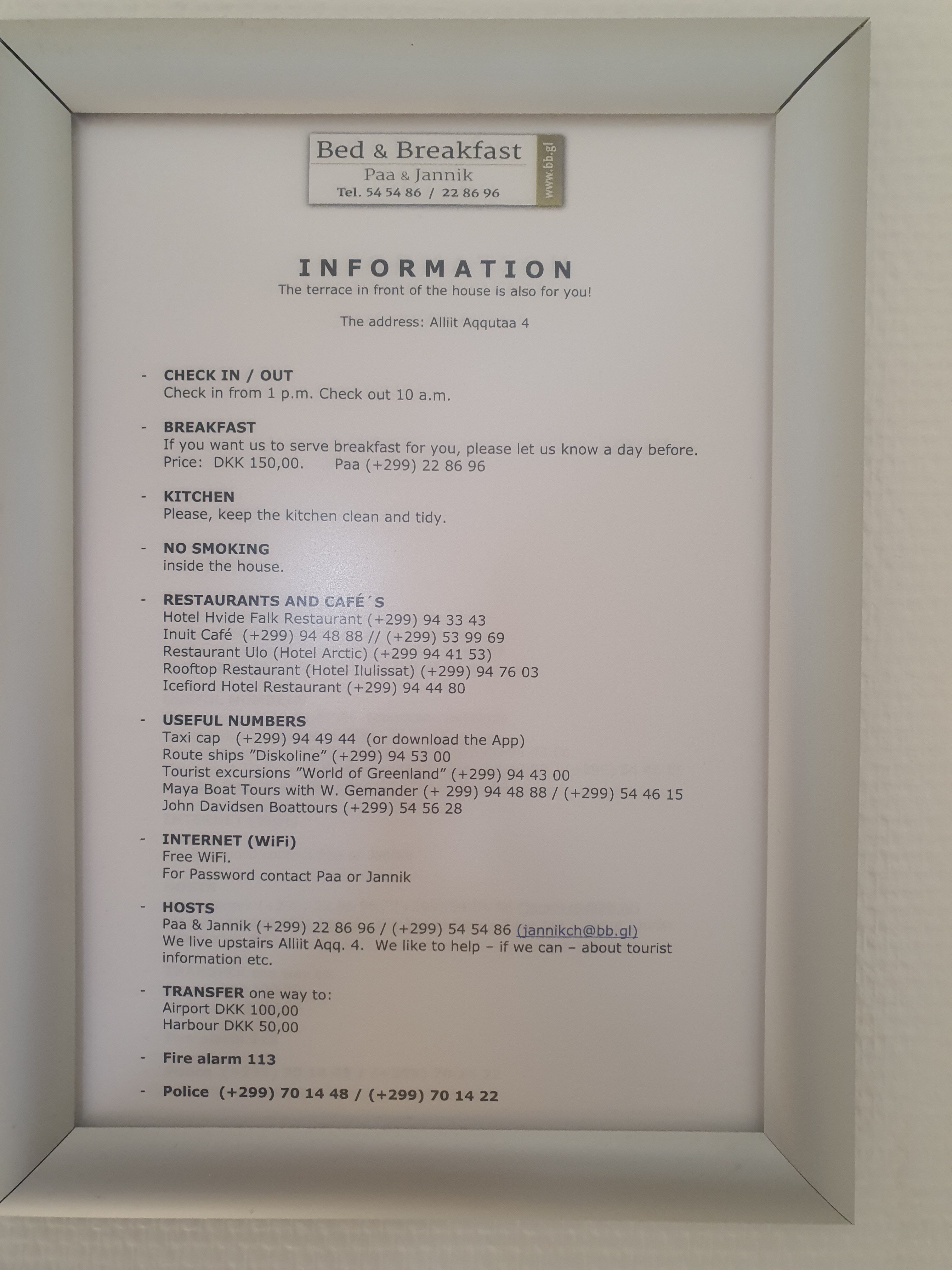 Paa & Jannik Bed & Breakfast-官方
