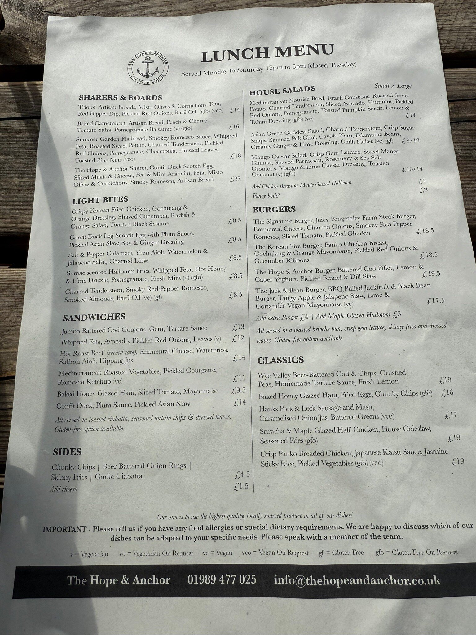 The Hope & Anchor-官方