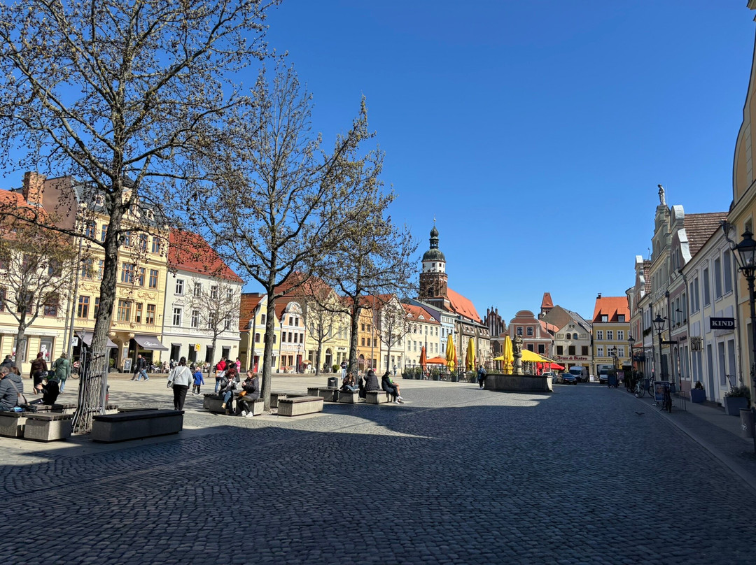 Cottbuser Altmarkt und Marktbrunnen