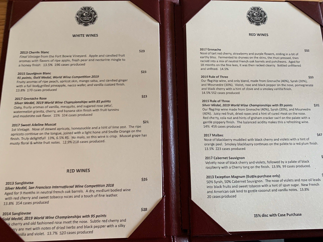 Carlson Creek Vineyard-Willcox必去景点