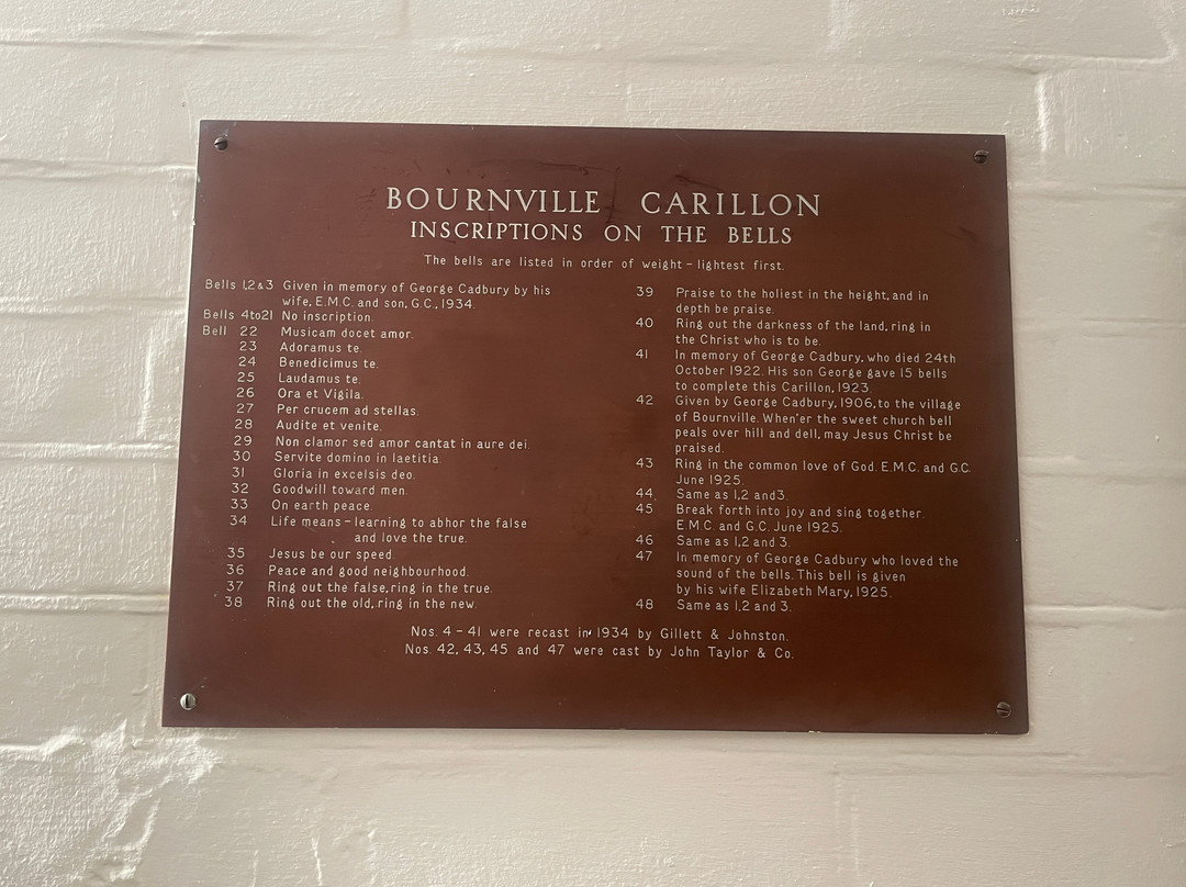Bournville Carillon景点图片