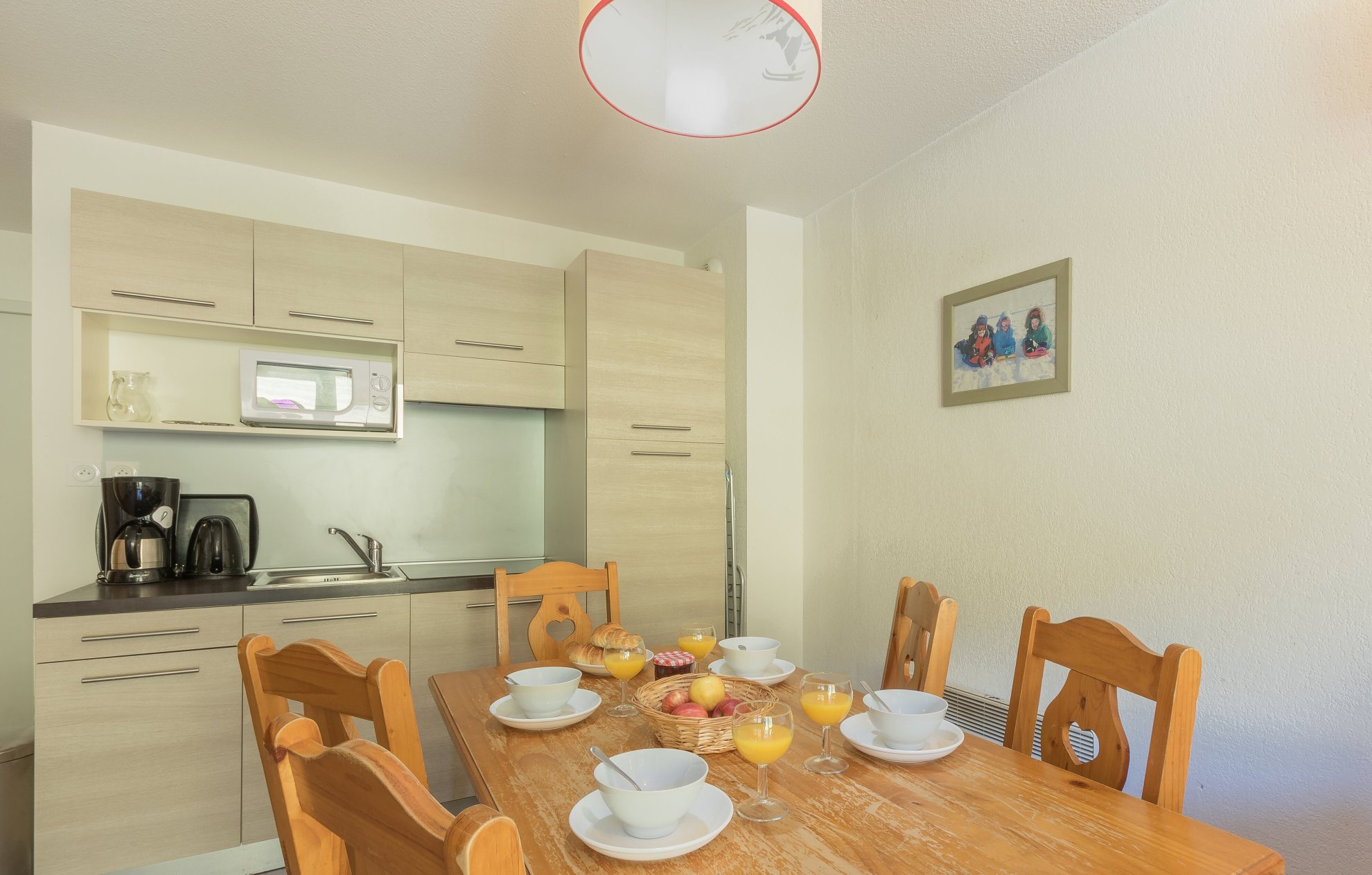 Résidence Odalys Référence Pra Sainte Marie-餐饮