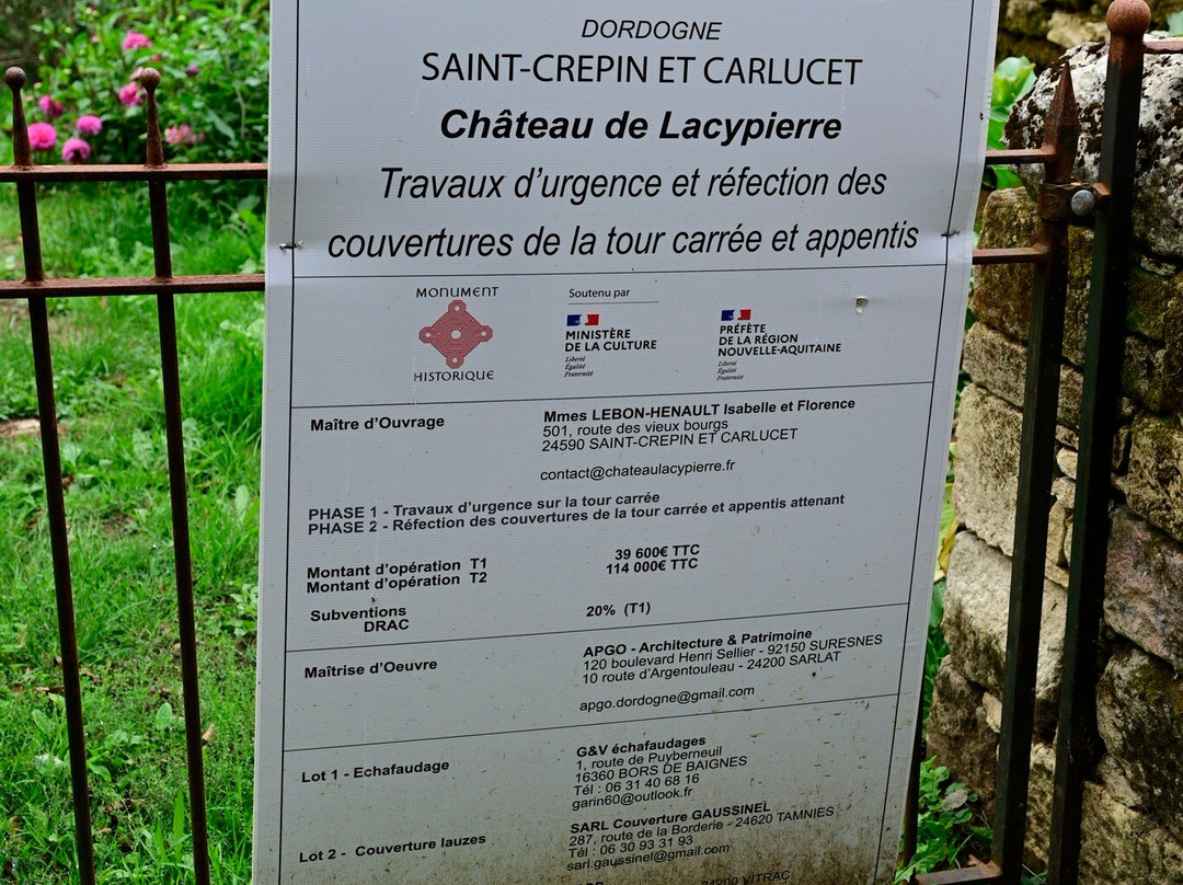 Chateau de Lacypierre-Saint-Crepin-et-Carlucet必去景点