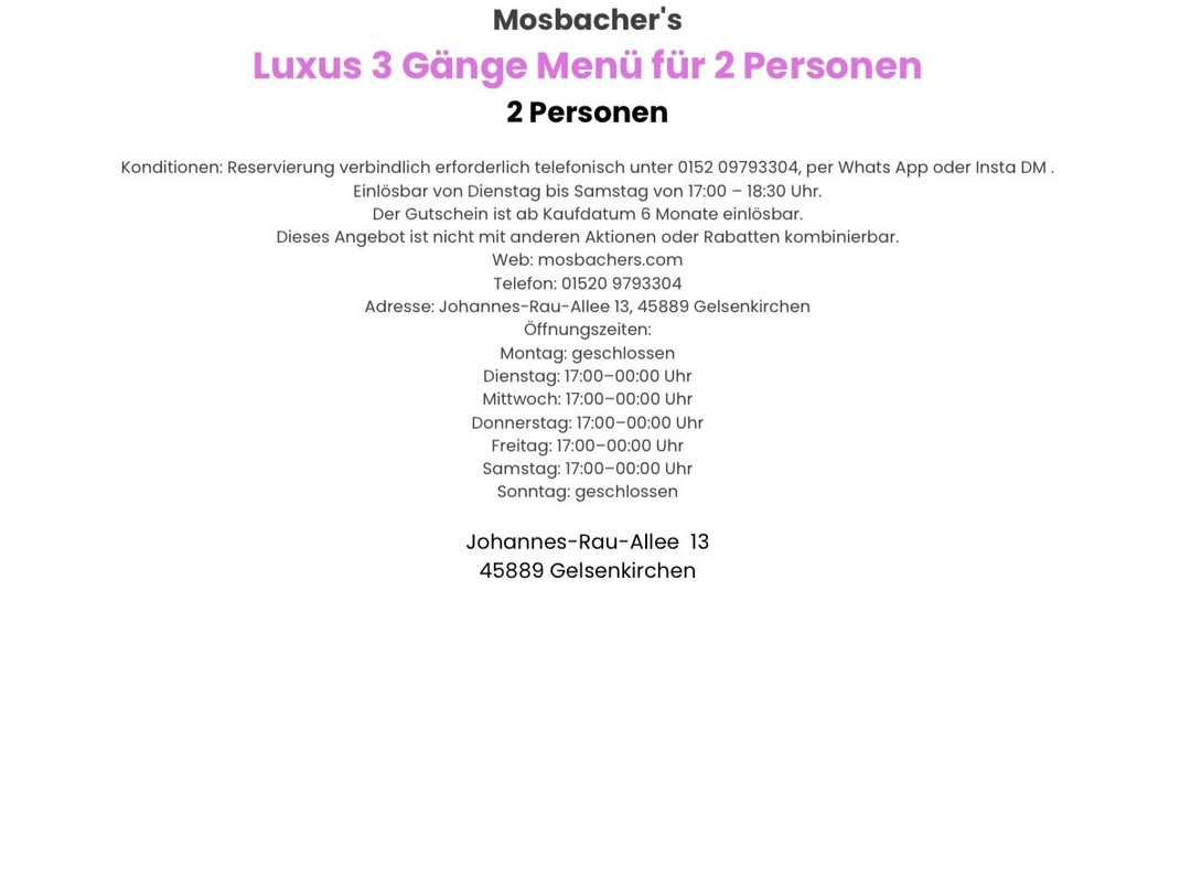 Mosbacher's Restaurant & Bar