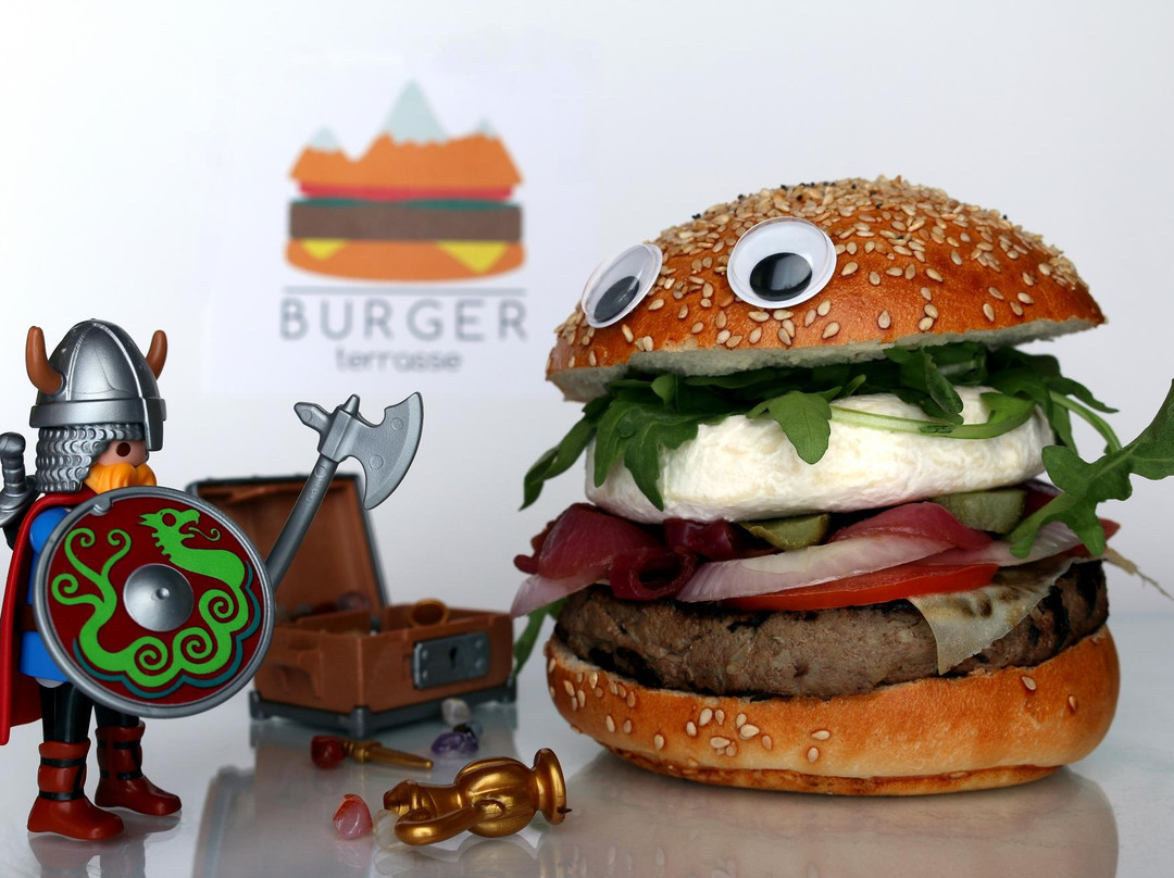 Anzere餐馆和美食-The Burger Terrasse