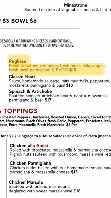 Amici's Italian Restaurant