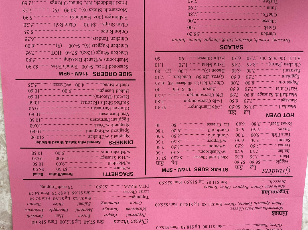 Ludlow Village Pizza