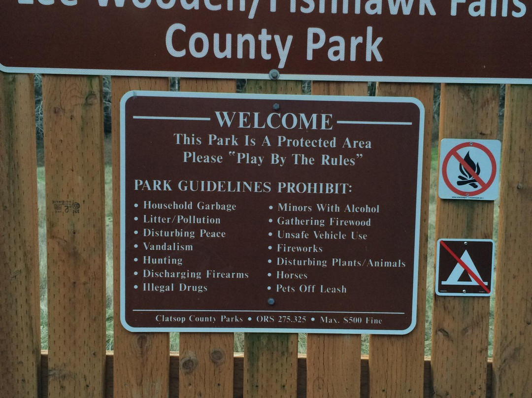 Lee Wooden Fishhawk Falls County Park-锡赛德必去景点