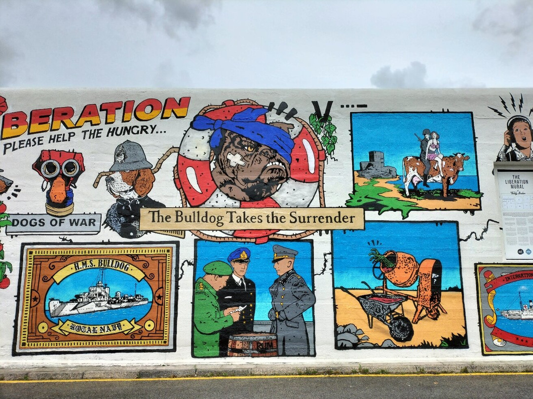 Guernsey Liberation Mural-St Peter Port必去景点