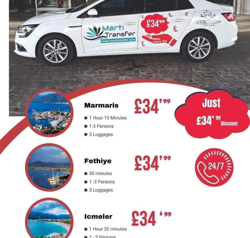 Martı Transfer Airport Havalimanı Vip Transfer Hizmetleri-Dalaman必去景点