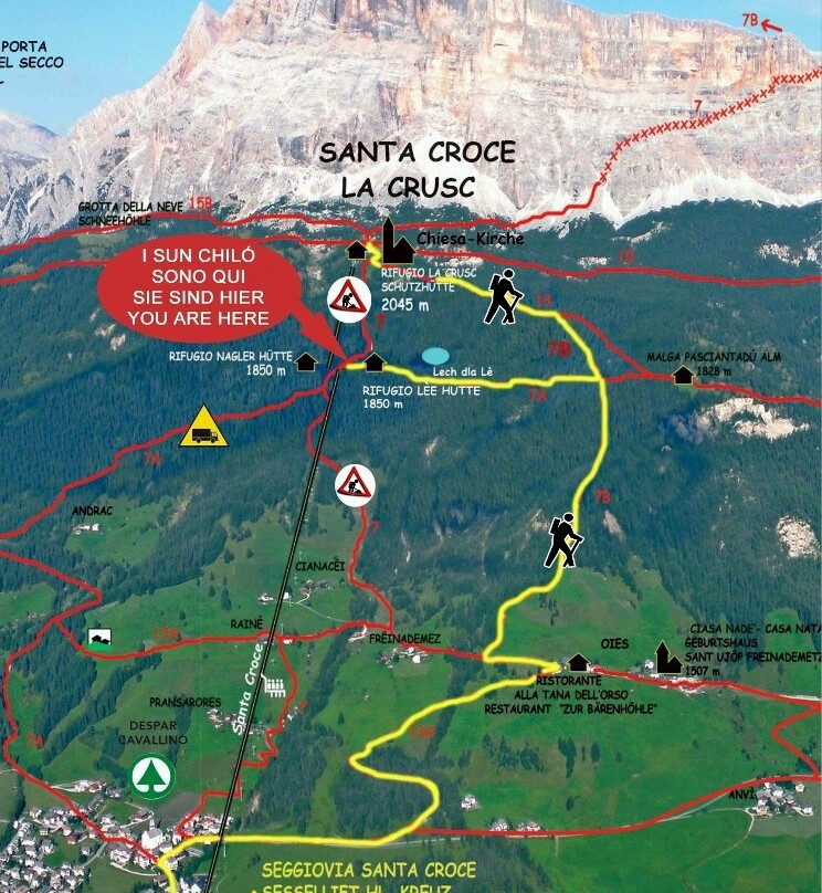 Seggiovia Santa Croce-巴迪亚必去景点