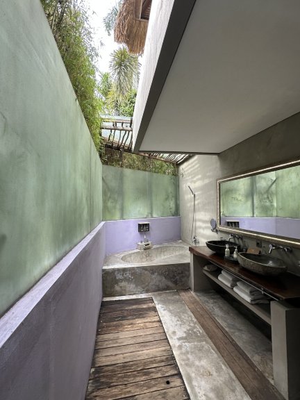 水明漾蓝色卡玛绿洲酒店-浴室