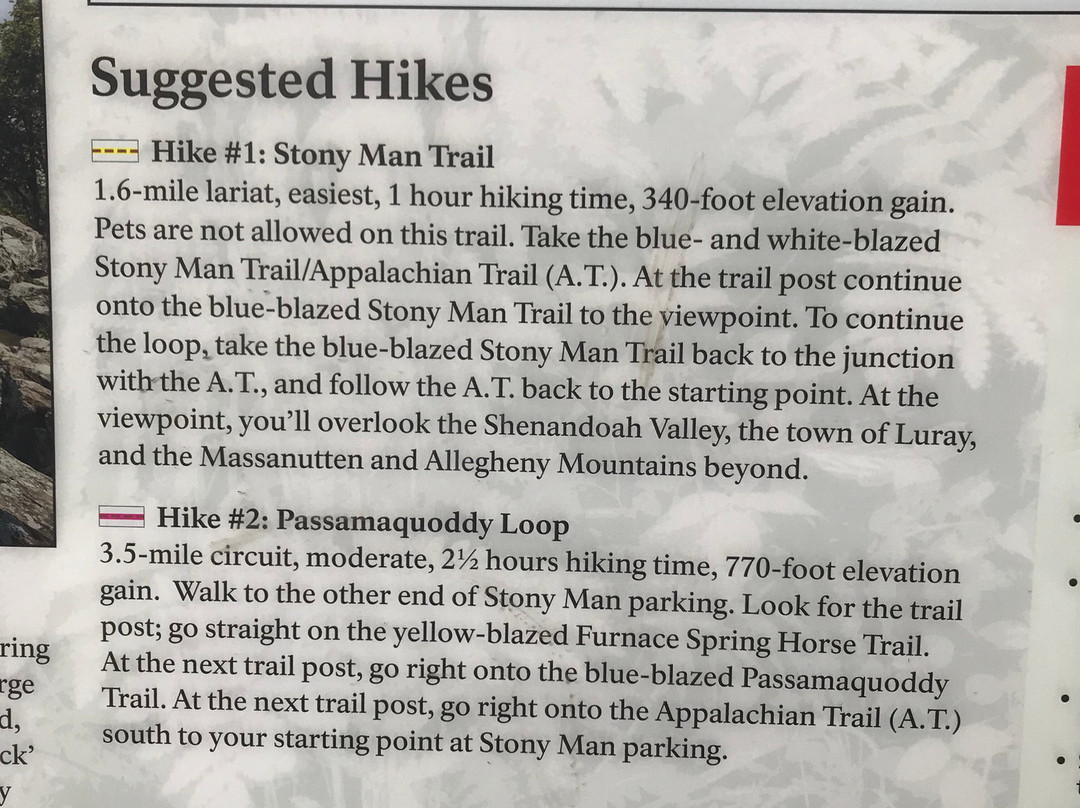 Stony Man Mountain Hike-卢雷必去景点