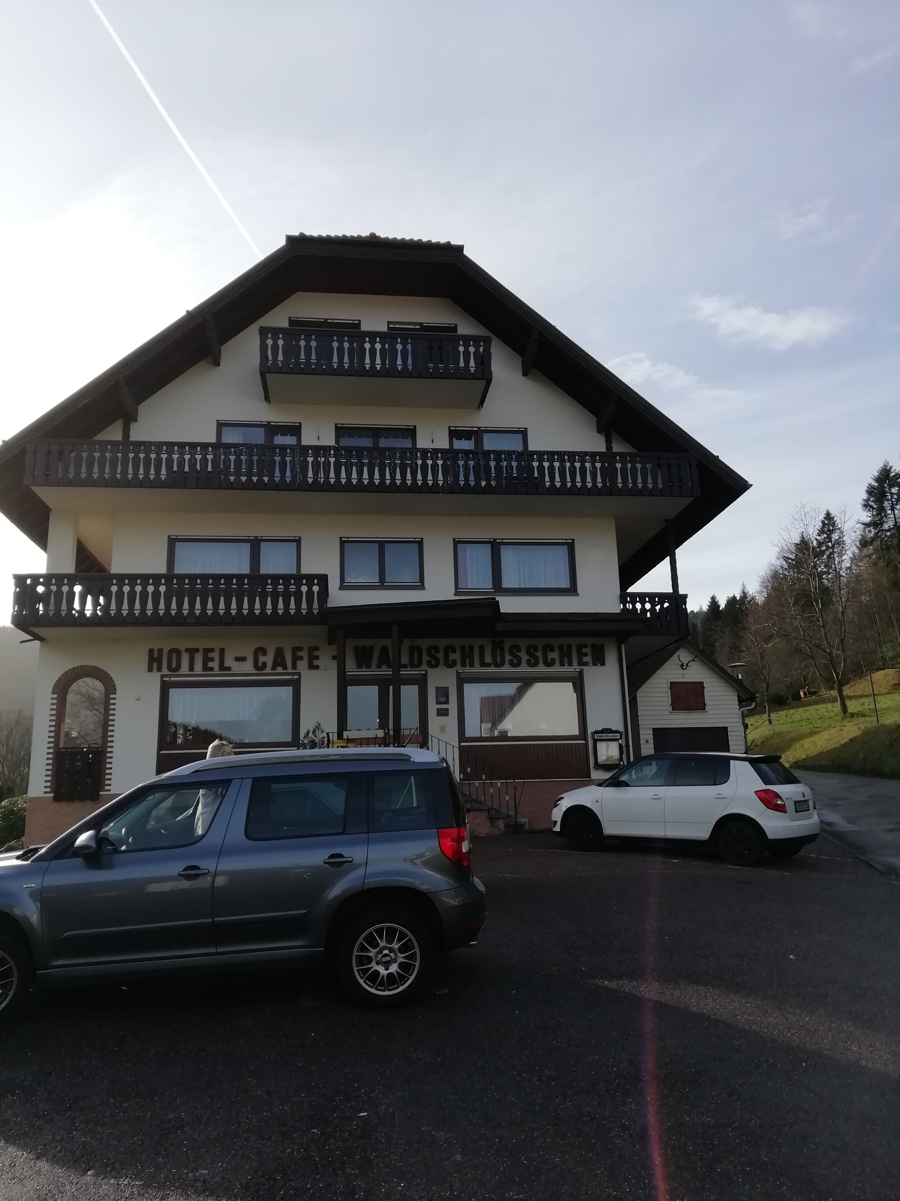 Hotel-Cafe Waldschlosschen-浴室