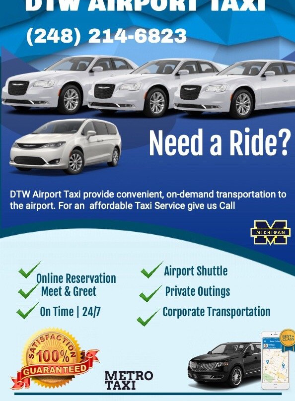 Metro Taxi Detroit Airport DTW Transportation Services景点图片