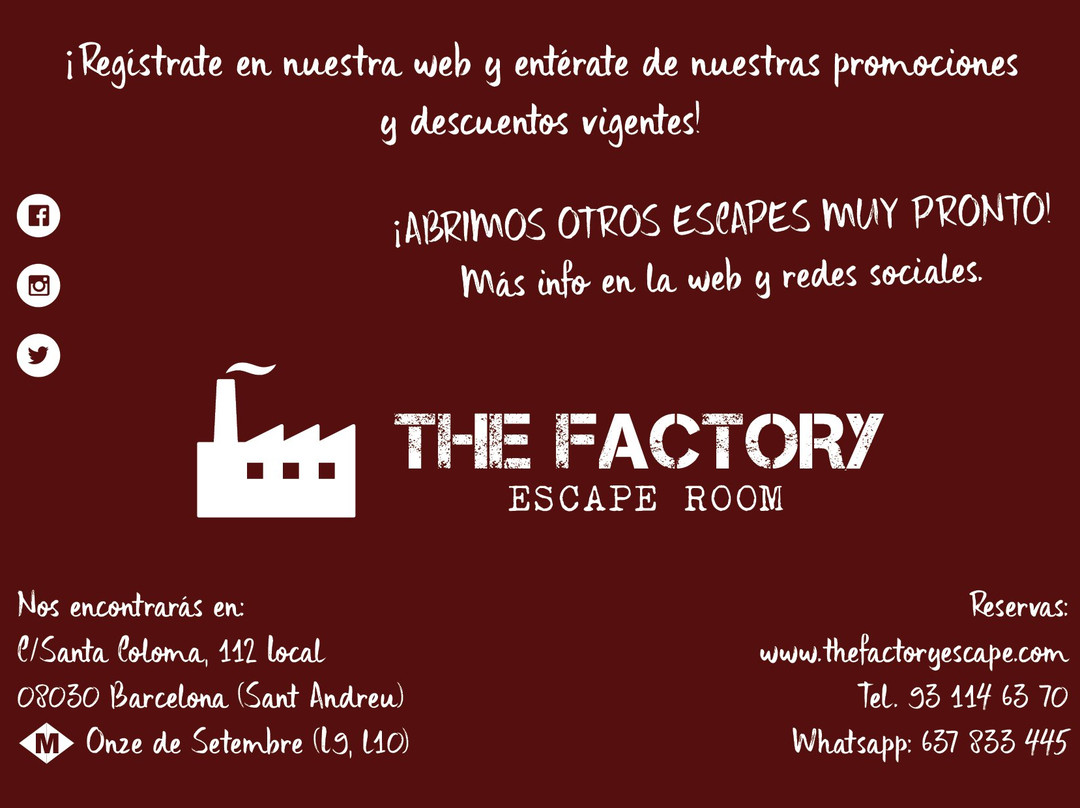 THE FACTORY Escape Room-巴塞罗那必去景点