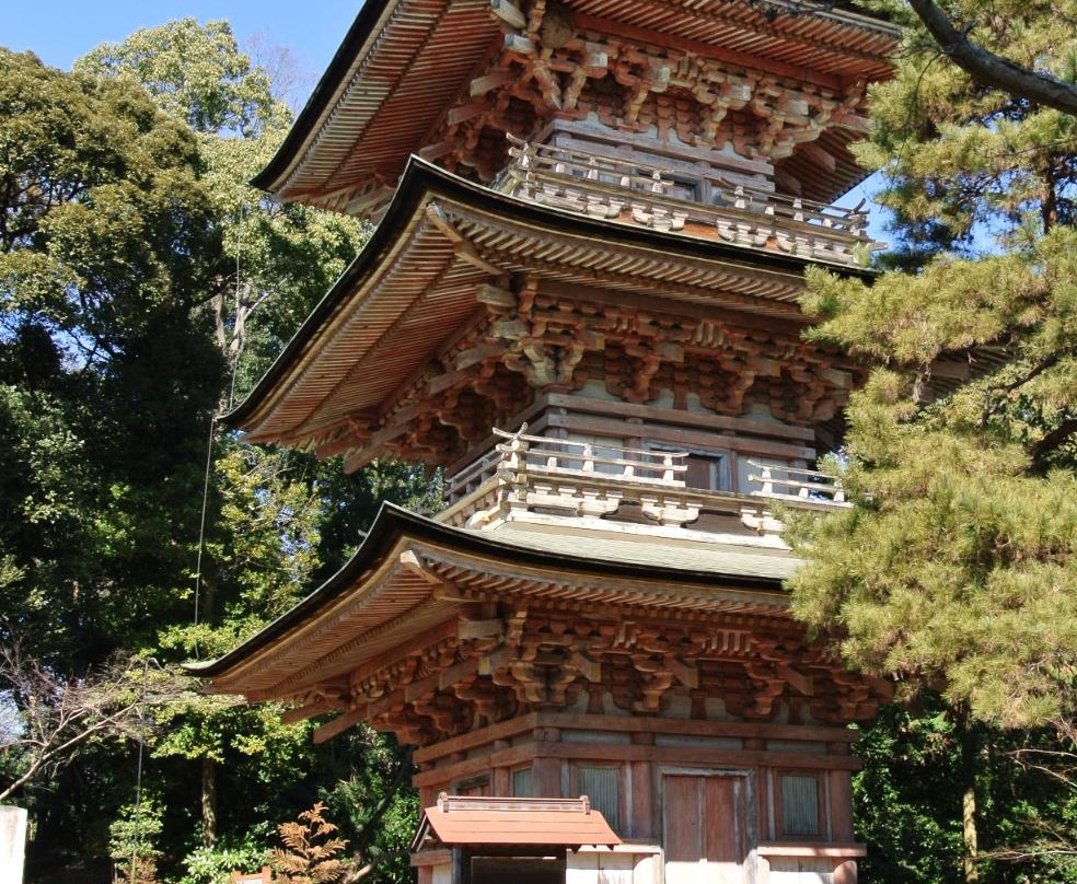 Three-Story Pagoda at Anrakuji Temple-吉见町必去景点
