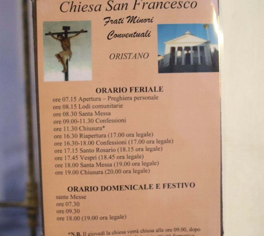 Chiesa di San Francesco-奥里斯塔诺省必去景点