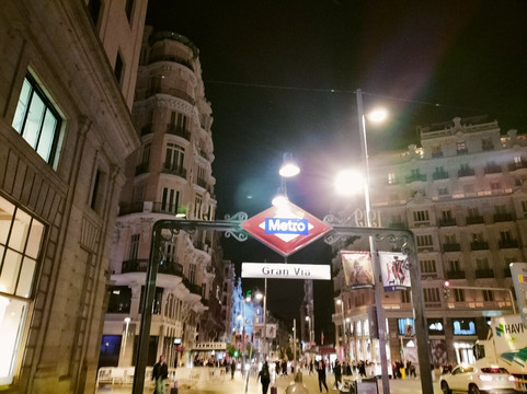 Estación De Metro De Gran Vía-马德里必去景点