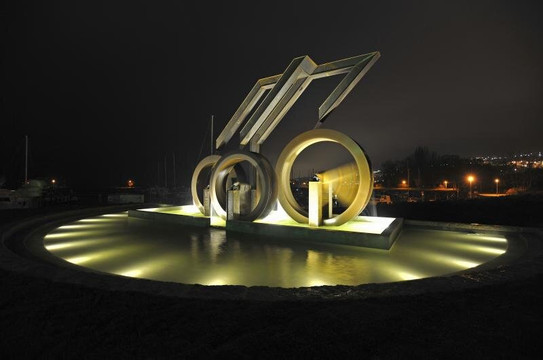 Fontaine du Millénaire par Mario Botta