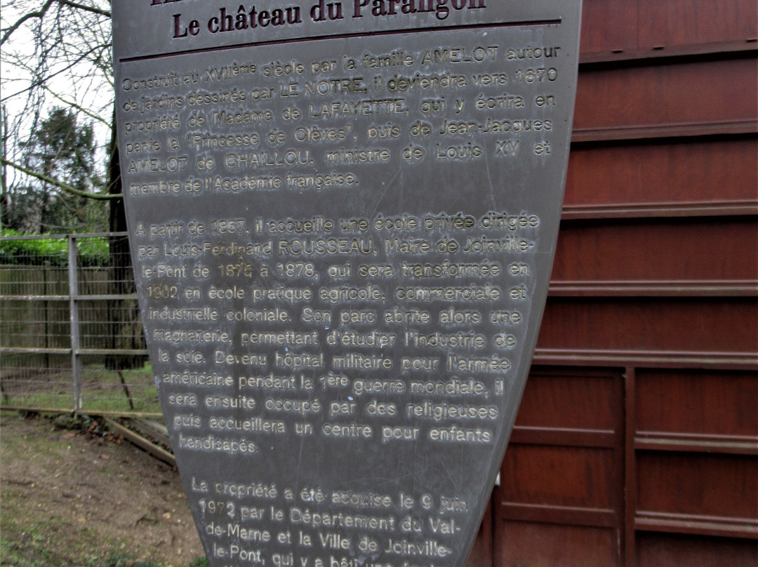 Château du Parangon-Joinville-le-Pont必去景点