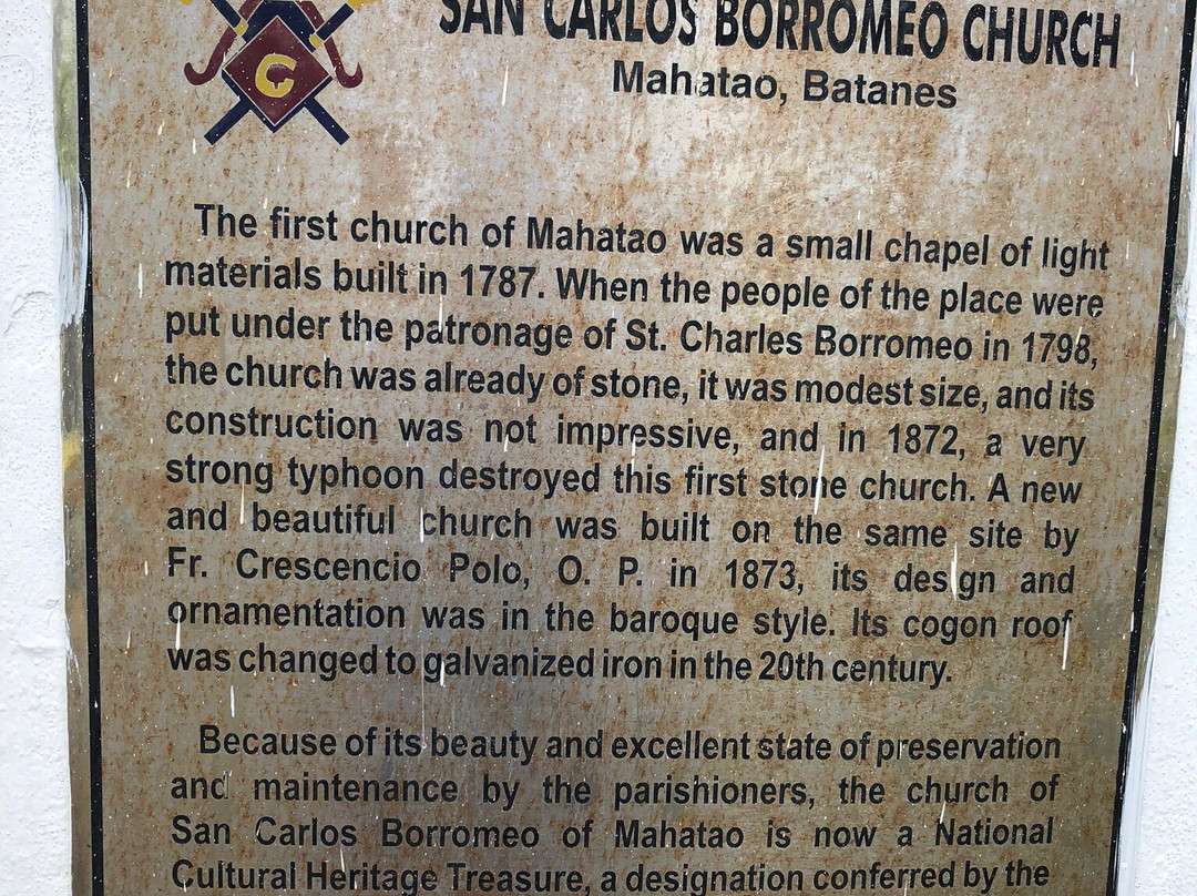San Carlos Borromeo Church-Mahatao必去景点