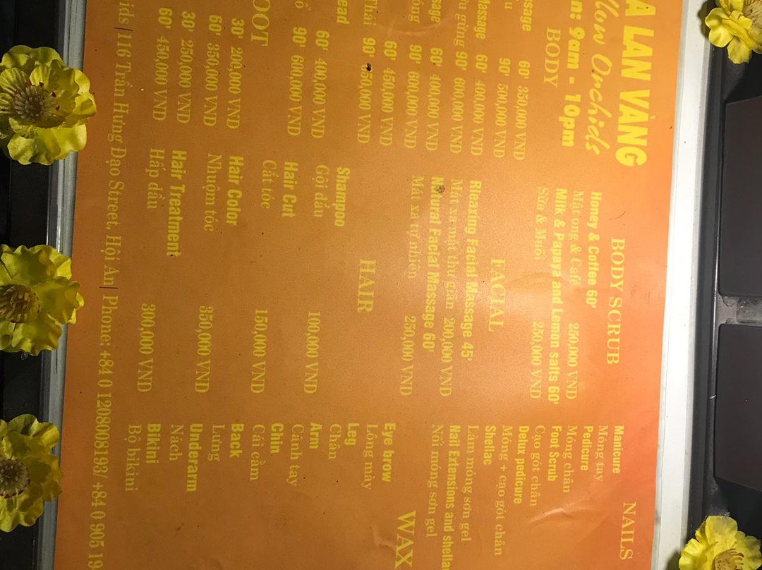 Yellow Orchids Spa-会安必去景点