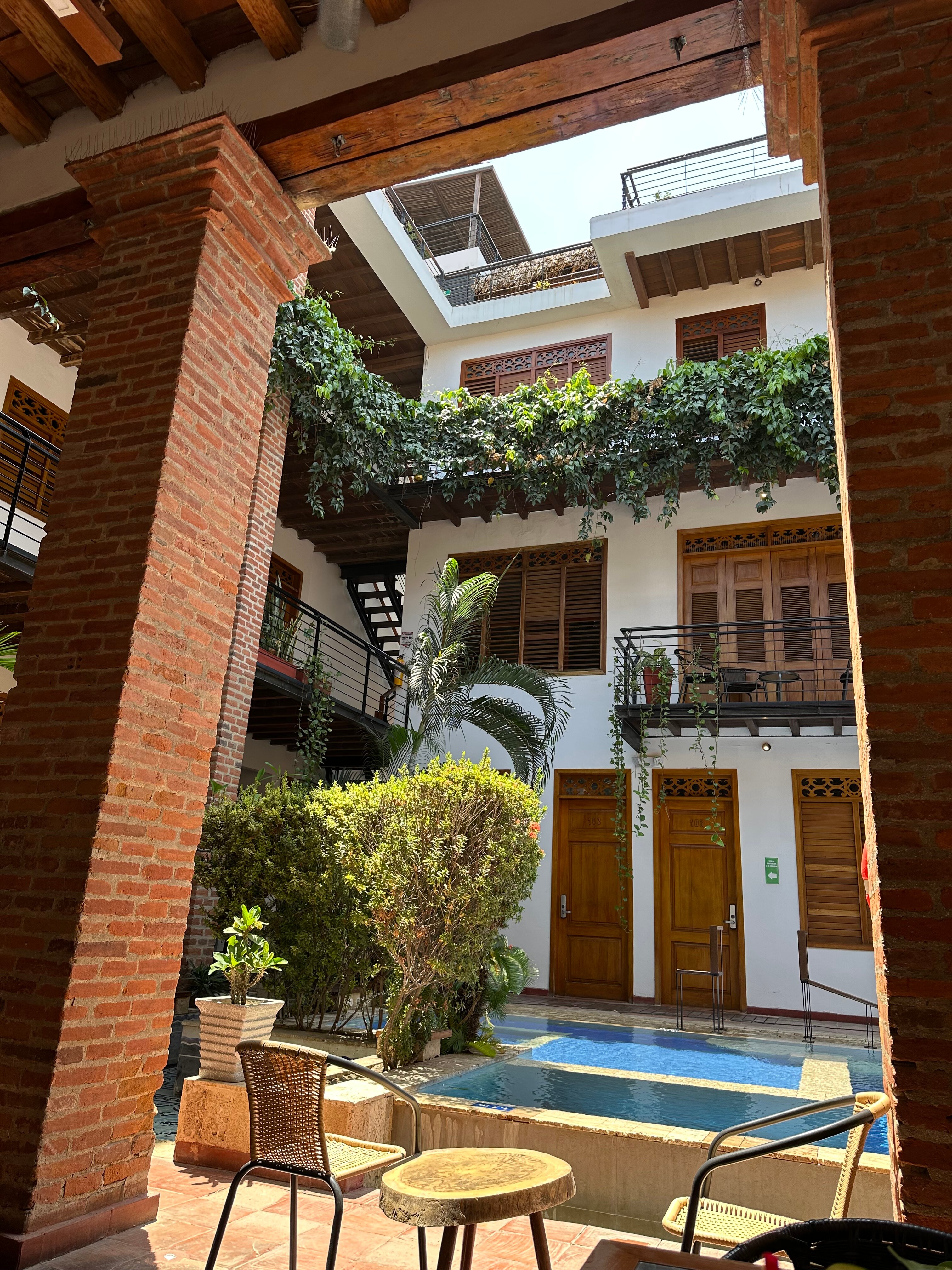 Hotel Boutique Casa Carolina-泳池