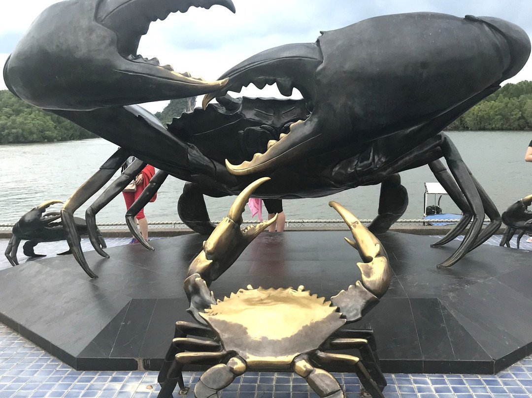 甲米城螃蟹海鸥雕塑-甲米必去景点