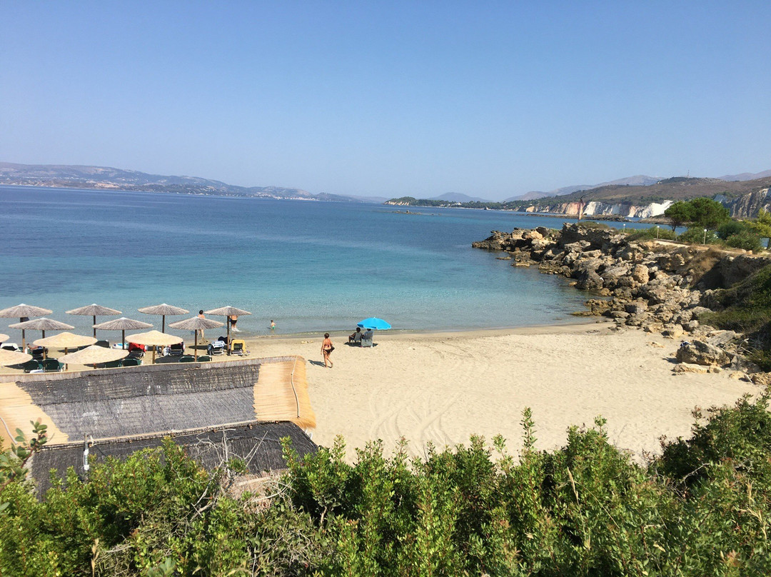 Eglina Beach-凯法利尼亚岛必去景点