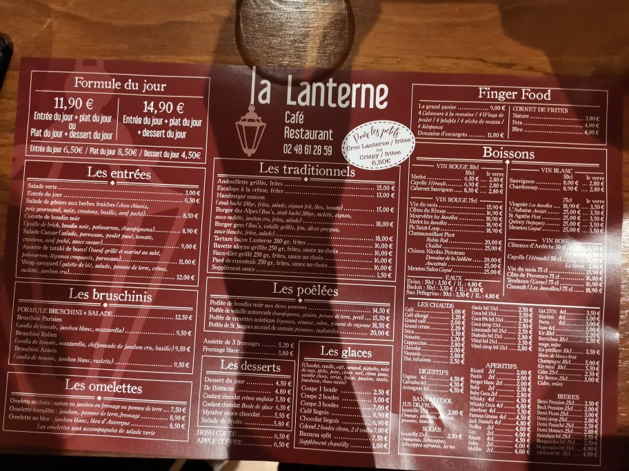 Café Restaurant La Lanterne Saint Amand Montrond