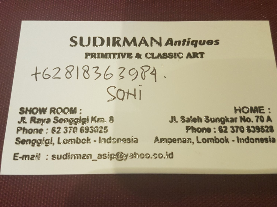 Sudirman Antiques Shop-Senggigi必去景点