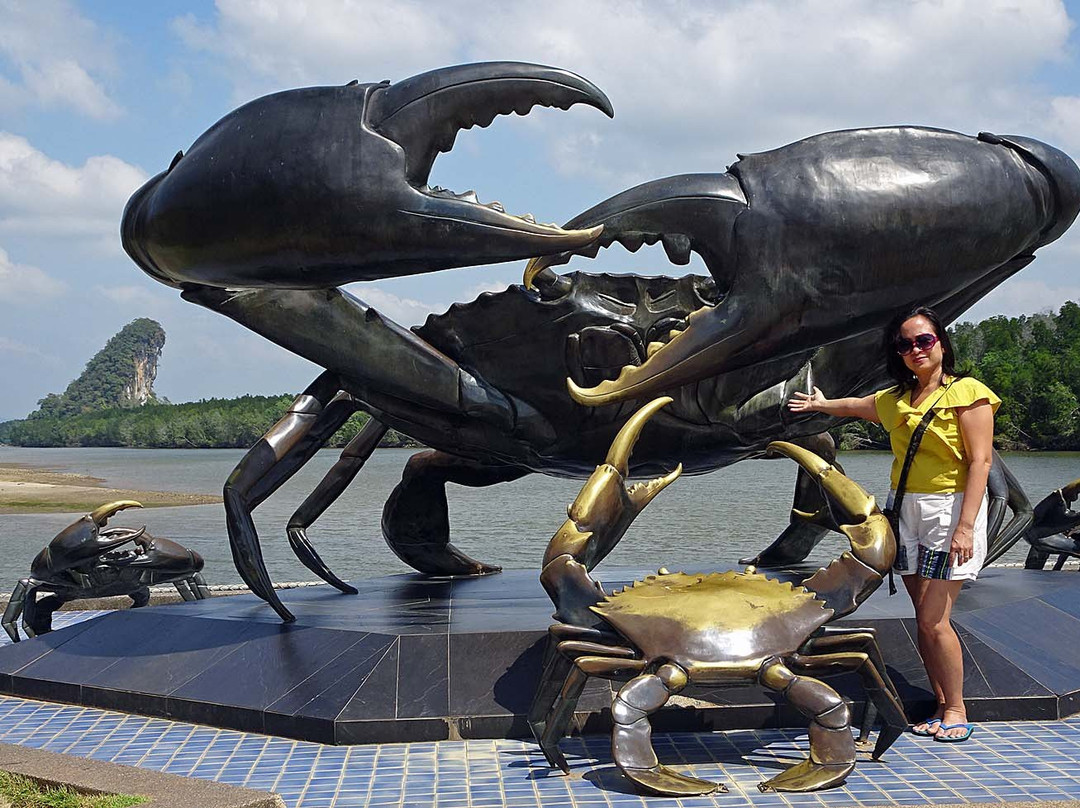 甲米城螃蟹海鸥雕塑-甲米必去景点