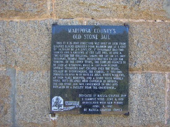 Mariposa County's Old Stone Jail-马里波萨必去景点