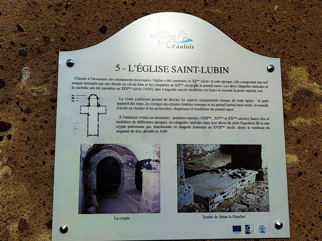 Église Saint-Lubin à Landes-le-Gaulois