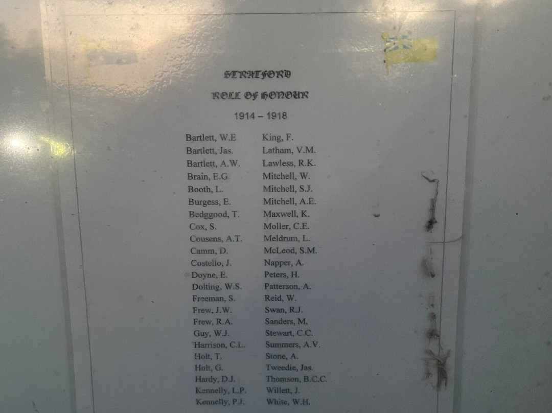 Avenue Of Honour Memorial Stone-Stratford必去景点