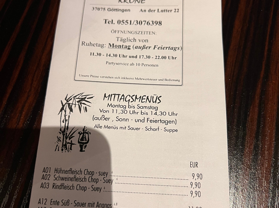 China Restaurant Krone