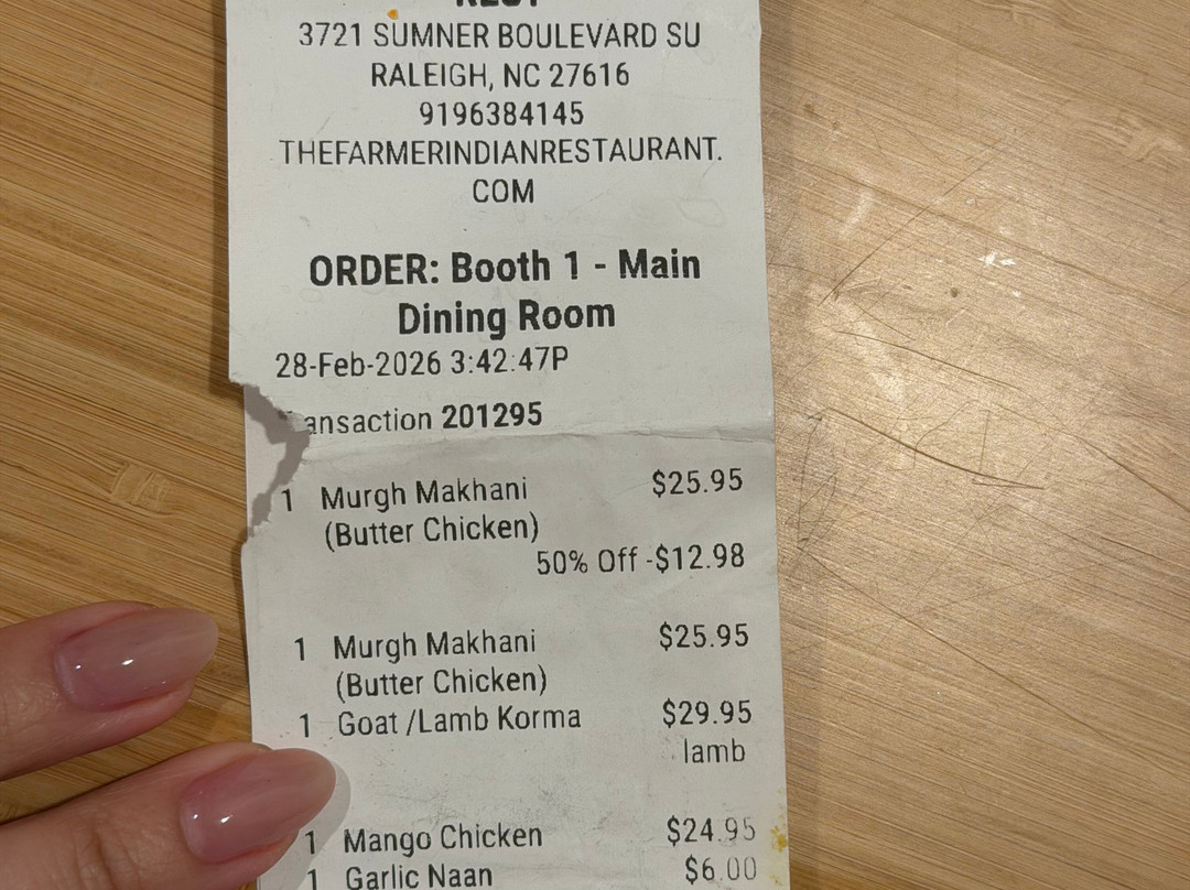 The Farmer's Indian Restaurant