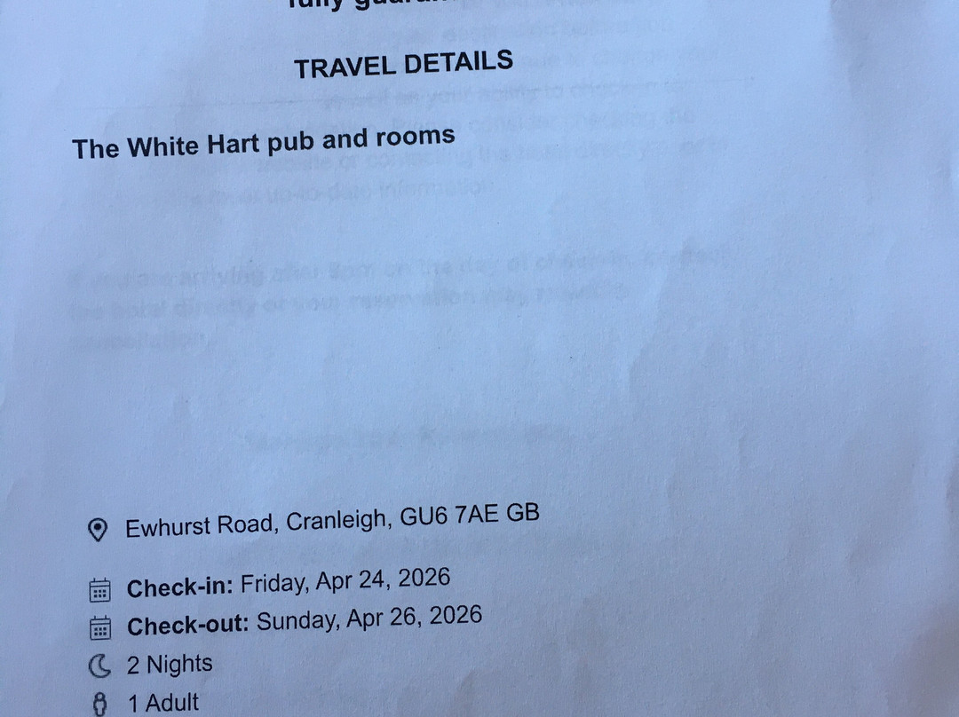 White Hart Hotel主图
