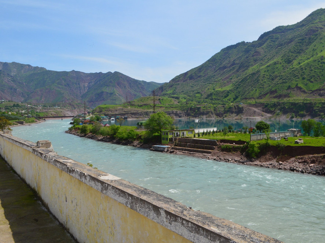 Stele to Constructors of Nurek Hydroelectric Power Plant
